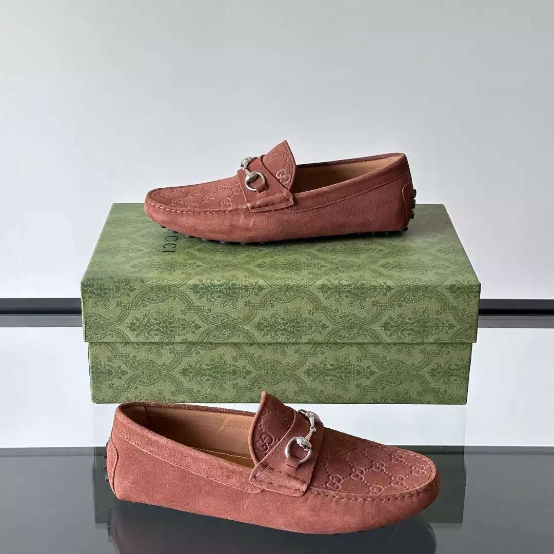 MEN'S DRIVER WITH HORSEBIT IN BROWN - GL096