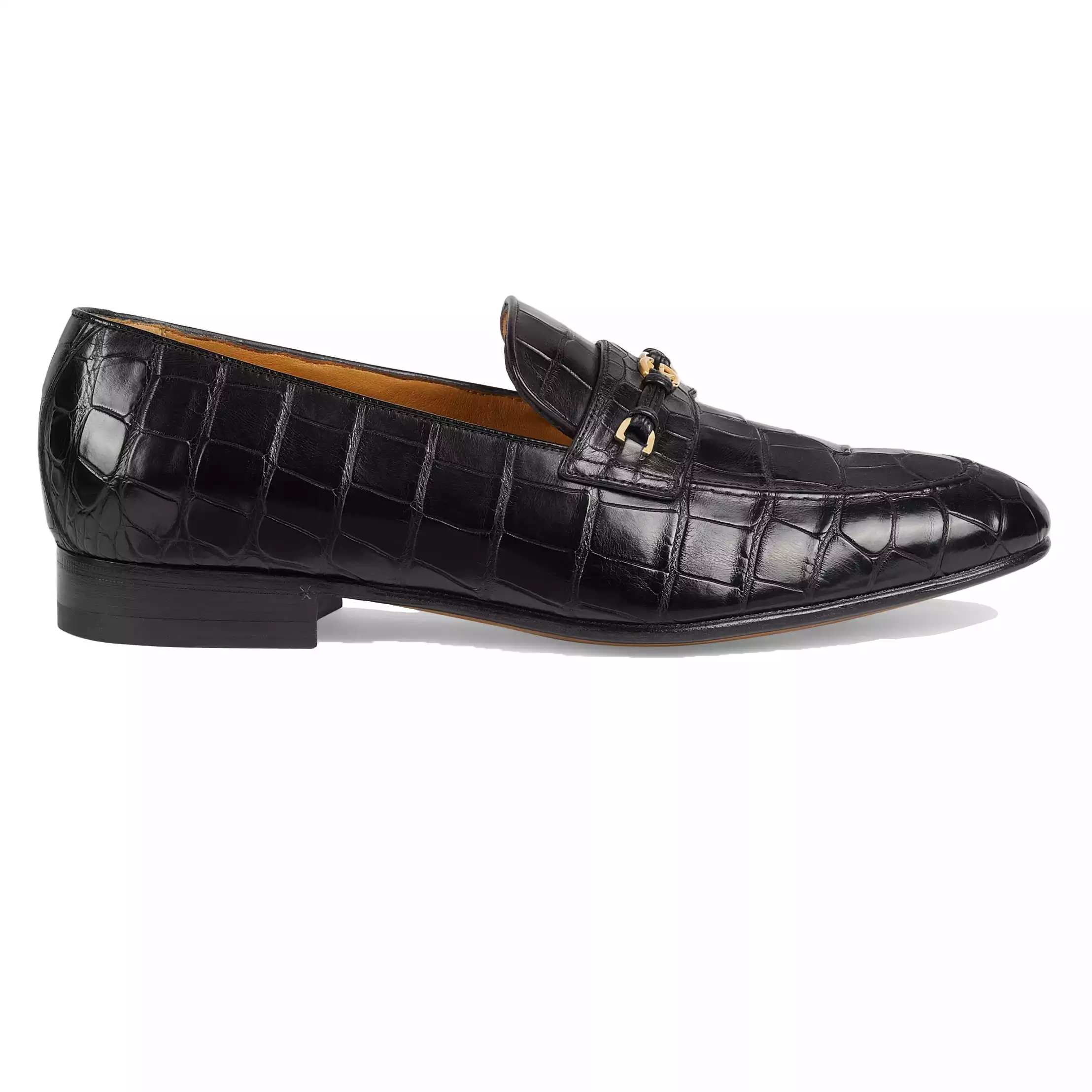 MEN'S LOAFERS WITH INTERLOCKING G BLACK - GL115