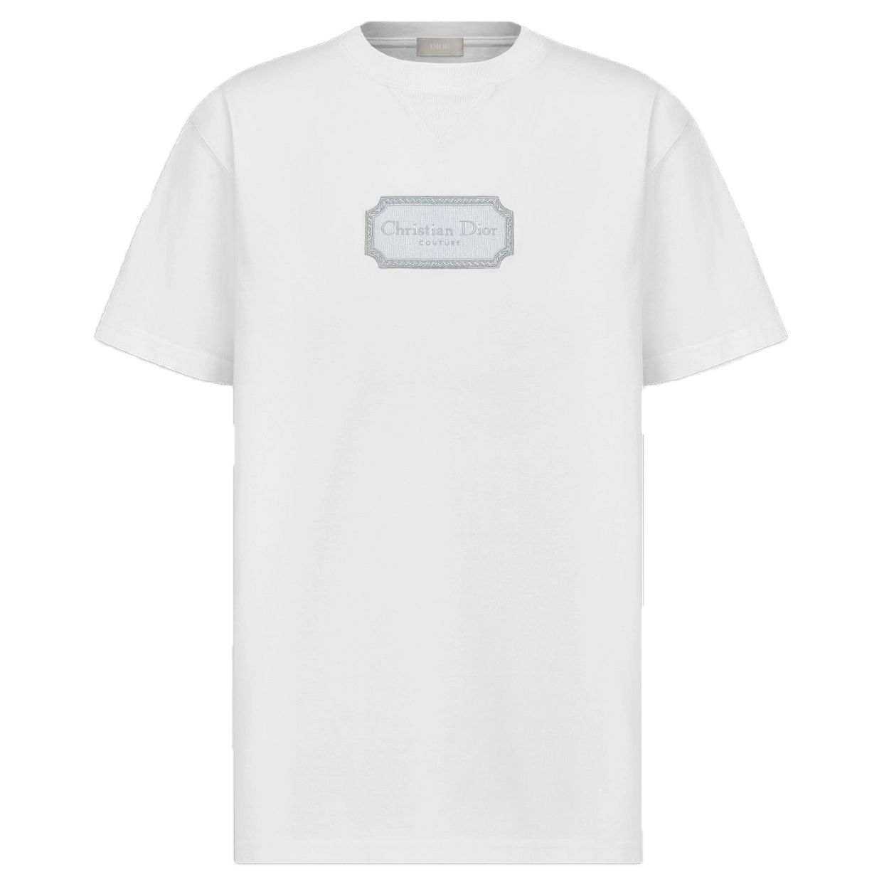 DI0R EMBROIDERED LOGO TSHIRT IN WHITE - DOT052