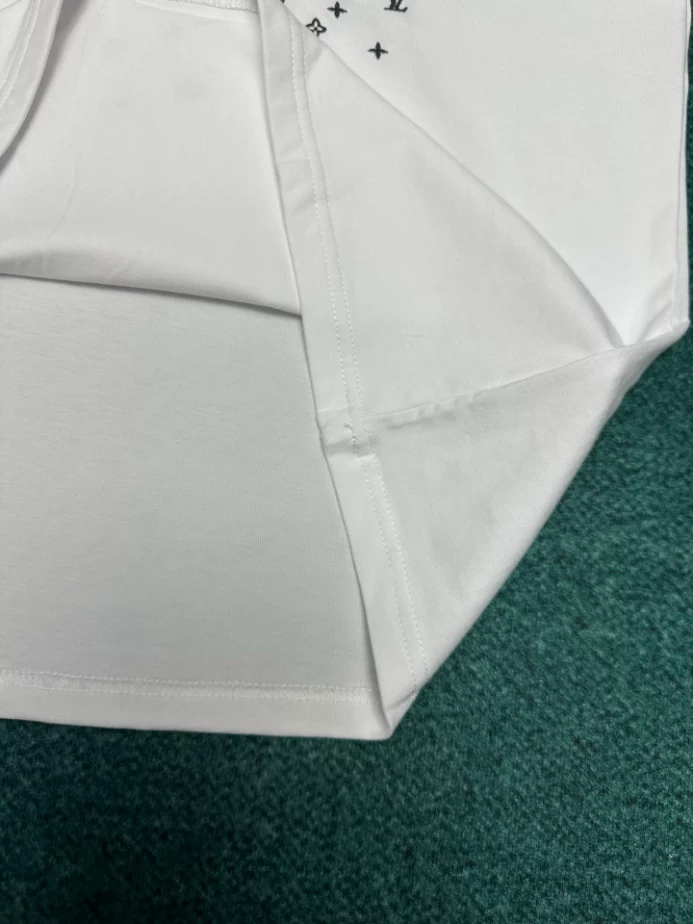 LOUIS VUITTON T-SHIRT - LVTS090 Damier Jacquard Short-Sleeved Crewneck - LVTS089