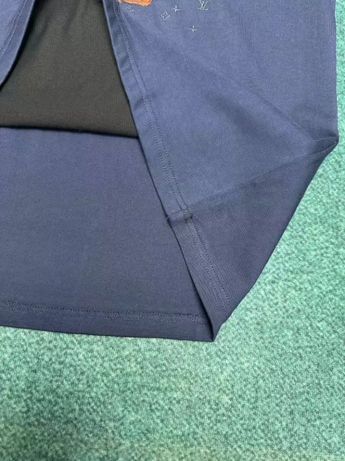 LOUIS VUITTON T-SHIRT - LVTS091 Damier Jacquard Short-Sleeved Crewneck - LVTS089