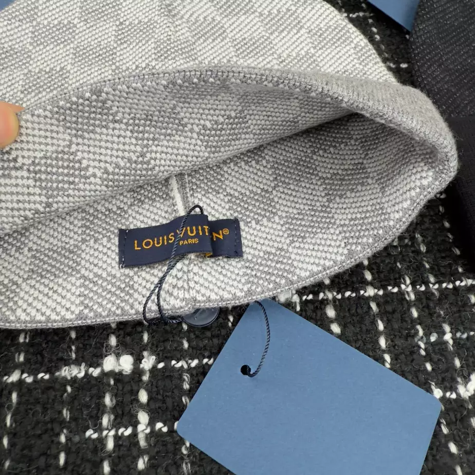 Louis Vuitton Scarf & Beanie Set